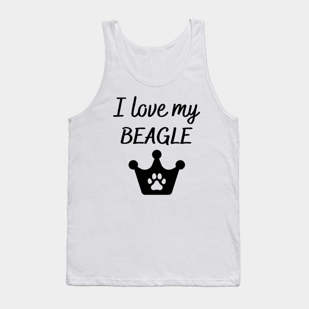 I love my Beagle Tank Top by Word and Saying